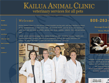Tablet Screenshot of kailuaanimalclinic.com